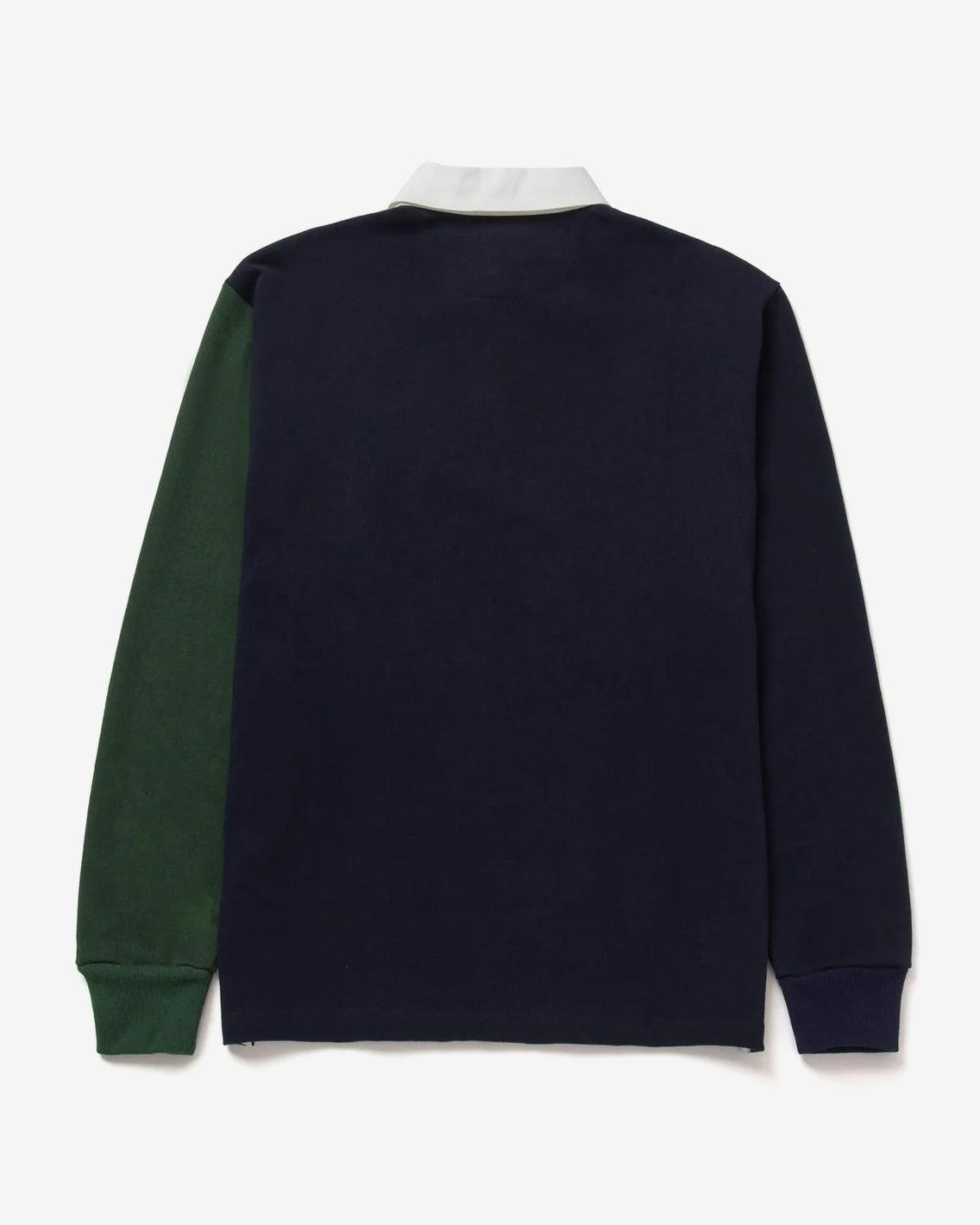 HUF - Mixed Up L/S Knit Polo - Navy Shirts HUF   