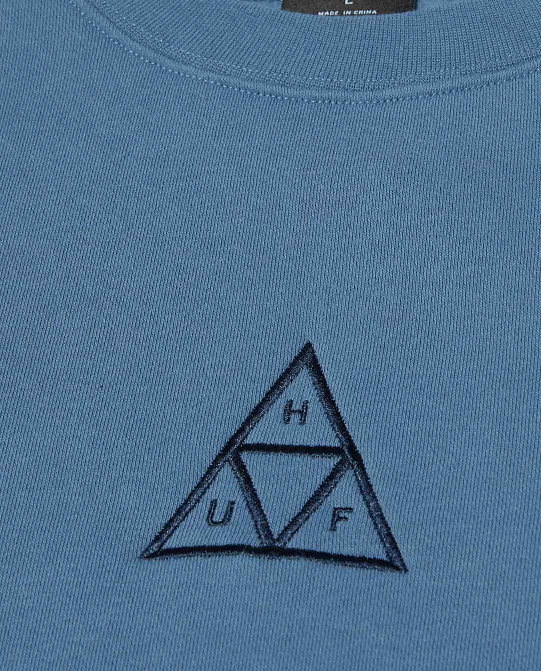 HUF - Set Triple Triangle Crewneck - Blue Crewneck HUF   