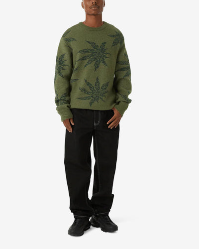 HUF - Tribal Crewneck Sweater - Avocado Crewneck HUF   