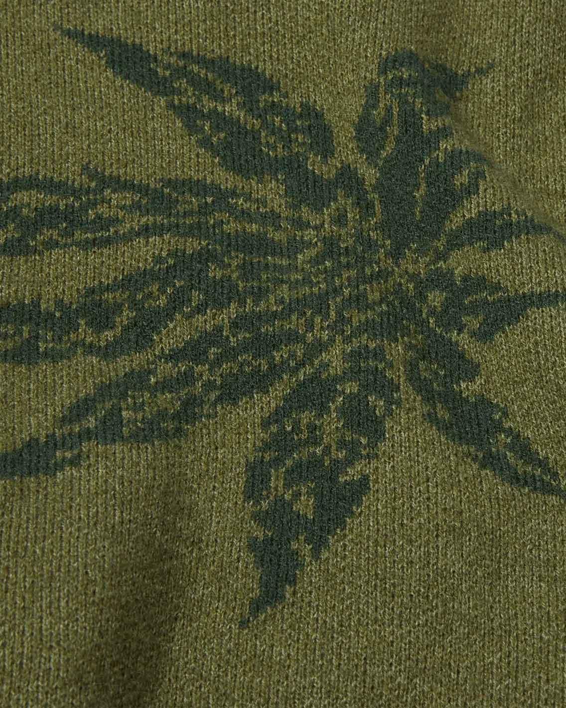 HUF - Tribal Crewneck Sweater - Avocado Crewneck HUF   