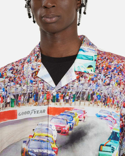 HUF x Goodyear - Circuit Woven Shirt - Multi Shirts HUF   