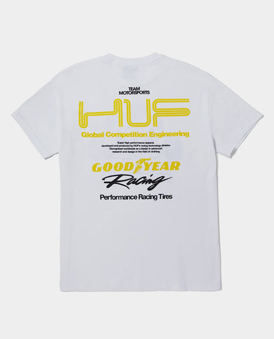 HUF x Goodyear - F1 Racing Team Shirt - White