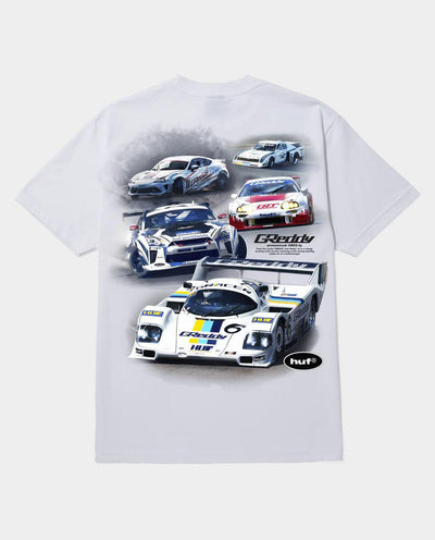 Huf x Greddy - S/S T-Shirt - White T-Shirts HUF   