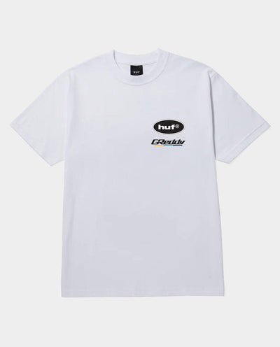Huf x Greddy - S/S T-Shirt - White T-Shirts HUF   