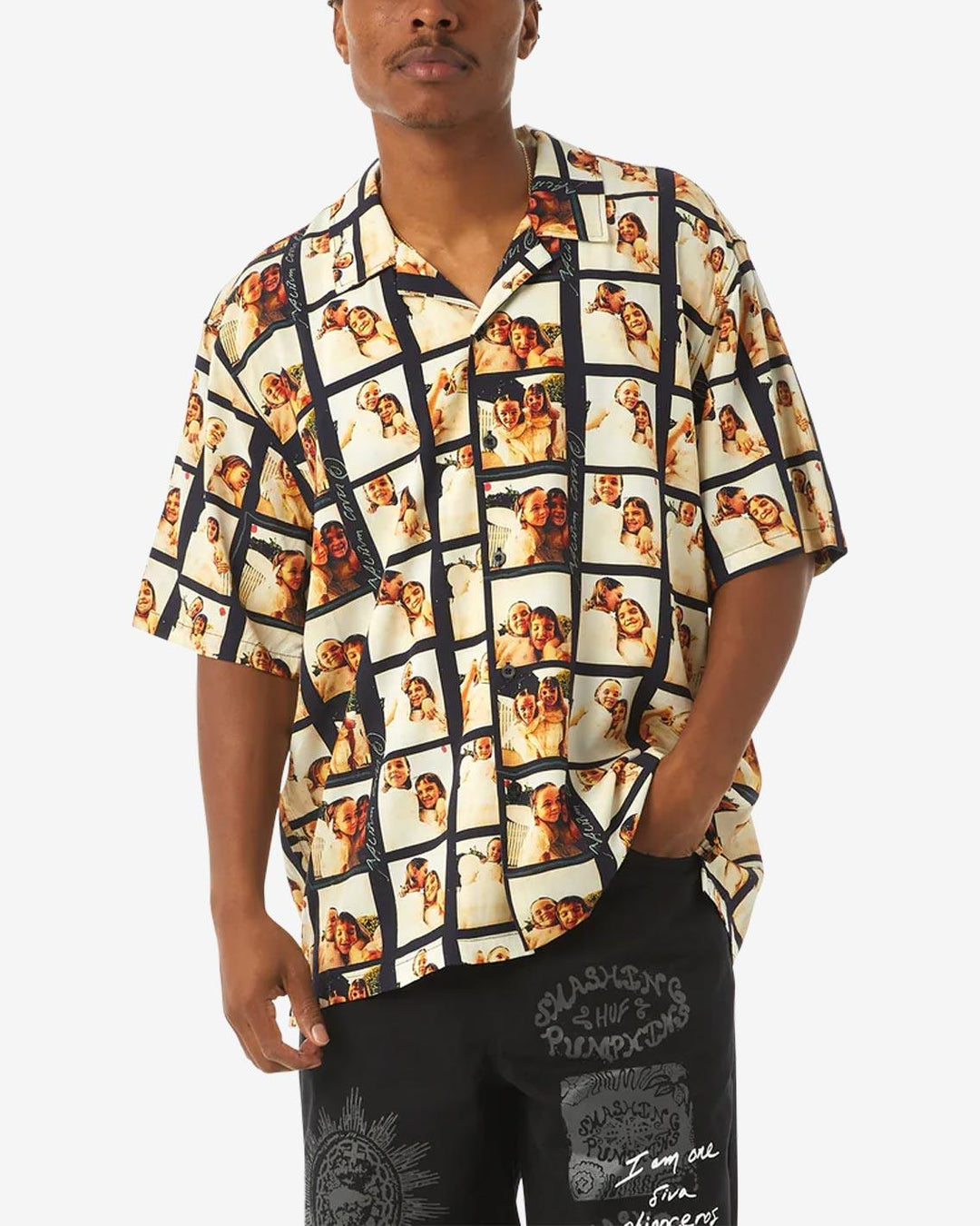 HUF x Smashing Pumpkins Purr Snickety Shirt | FallenFront