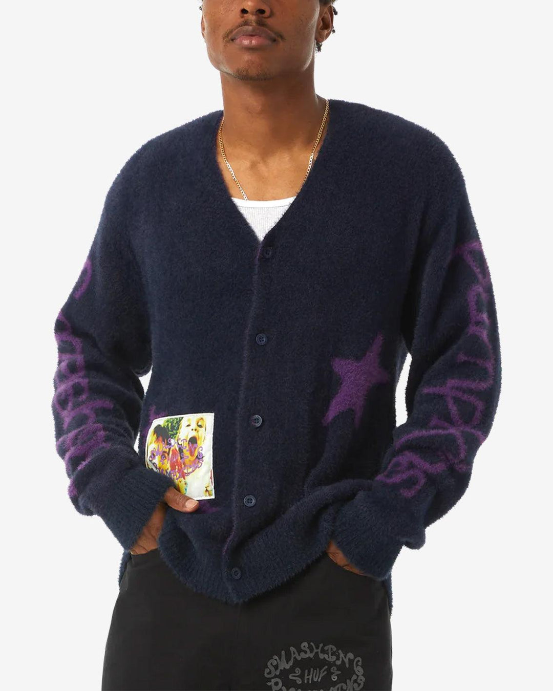 HUF The Smashing Pumpkins カーディガン L HUF Smashing Pumpkins Siamese Dream 90s Mohair Cardigan