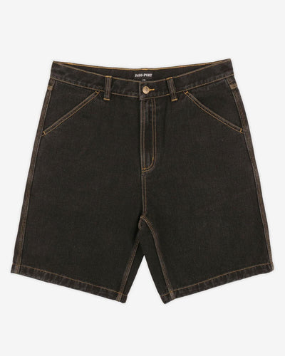 Pass~Port - Workers Club Denim Short - Washed Black Shorts Pass~Port   