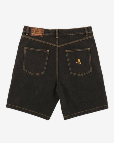Pass~Port - Workers Club Denim Short - Washed Black Shorts Pass~Port   