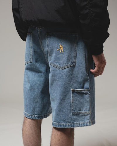 Pass~Port - Workers Club Denim Short - Washed Light Indigo Shorts Pass~Port   