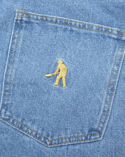 Pass~Port - Workers Club Denim Short - Washed Light Indigo Shorts Pass~Port   