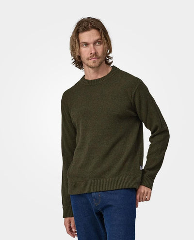 Patagonia - M's Recycled Wool-Blend Sweater - Basin Green Crewneck Patagonia   
