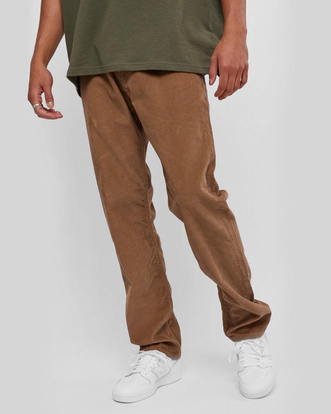 Patagonia Organic Cotton Corduroy Jeans Khaki FallenFront