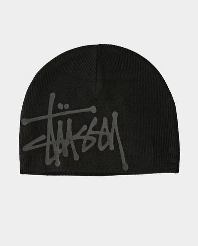 Stussy - Debossed Stock Skull Cap Beanie - Black Beanie Stussy   