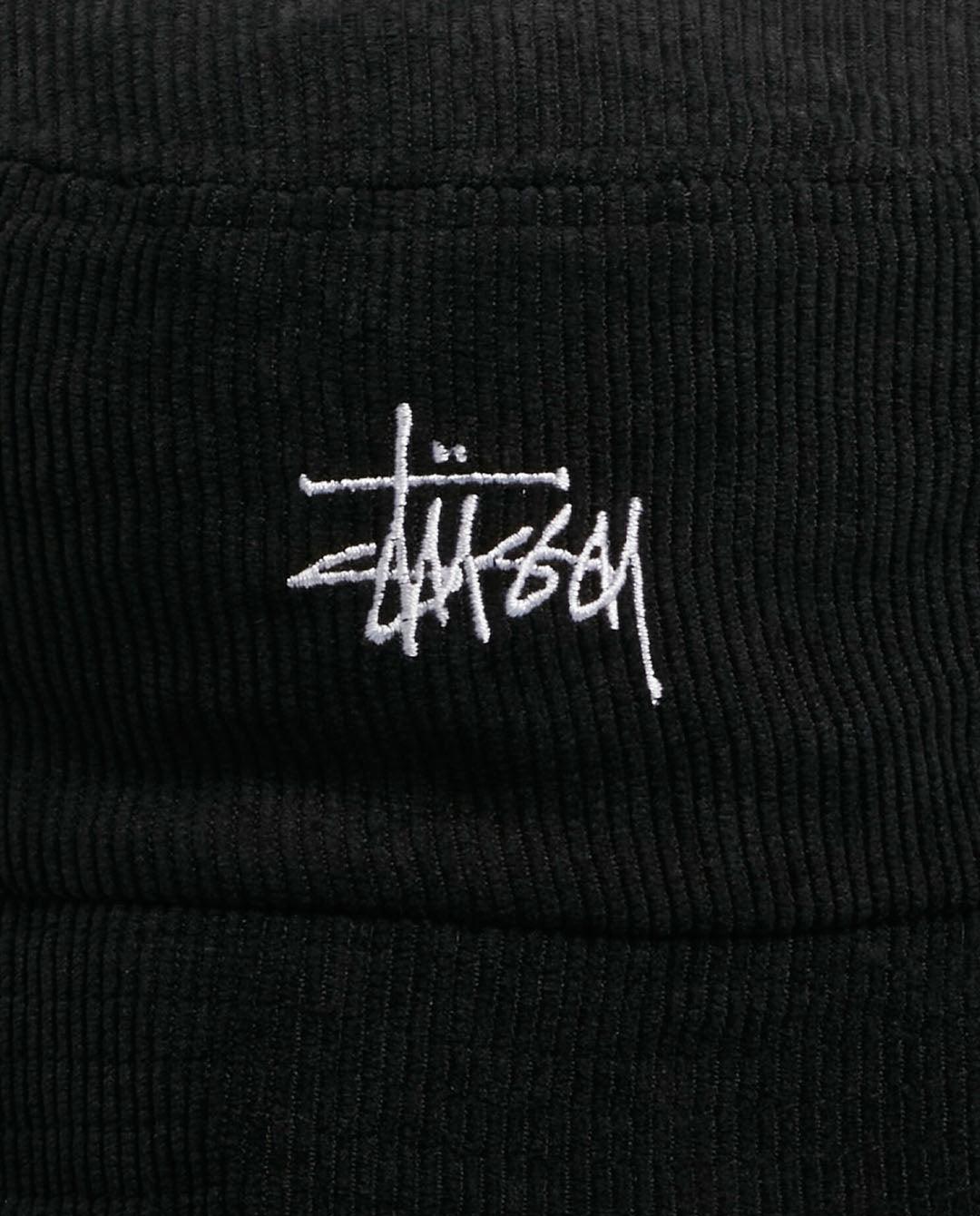 Stussy Graffiti Cord Bucket Hat - Black Hats Stussy   