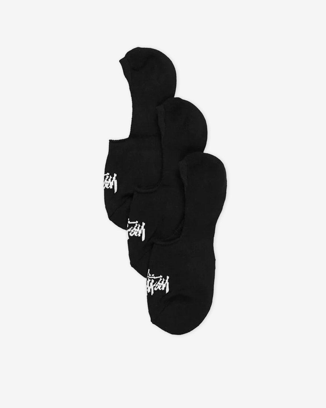 Stussy - Graffiti No-Show Sock 3PK - Black Socks Stussy   