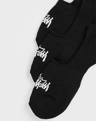 Stussy - Graffiti No-Show Sock 3PK - Black Socks Stussy   