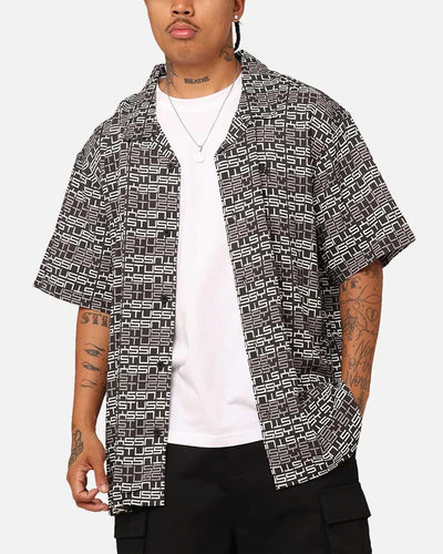 Stussy - Repeat Shirt - Black Shirts Stussy   