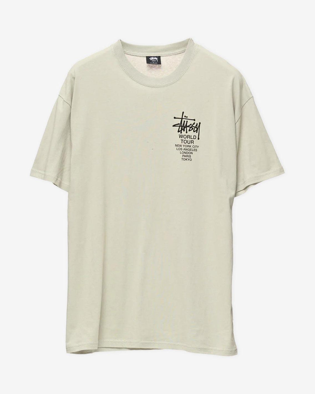 Stussy Solid World Tour LCB Tee in Stone | FallenFront NZ