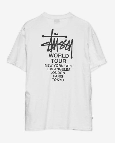 Stussy - Solid World Tour LCB Tee - White T-Shirts Stussy   