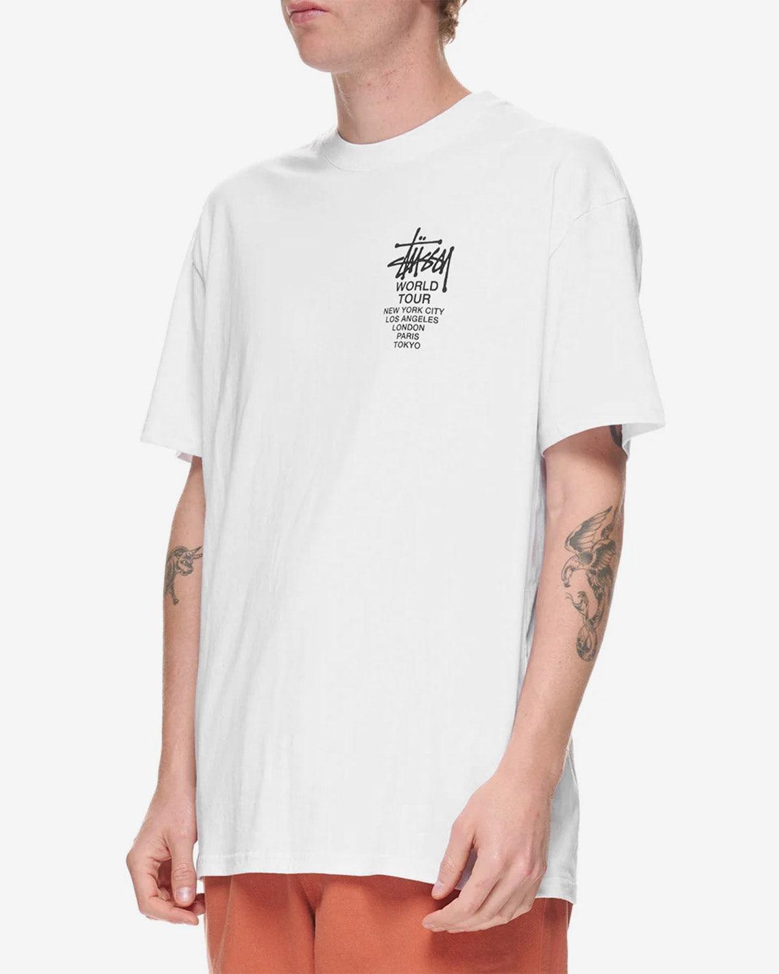 Stussy - Solid World Tour LCB Tee - White T-Shirts Stussy   