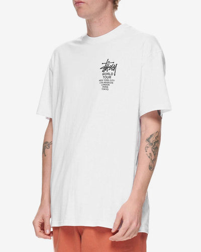 Stussy - Solid World Tour LCB Tee - White T-Shirts Stussy   