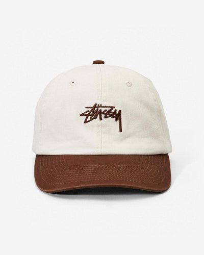 Stussy - Stock Low Pro Hat - Mud / Winter White Hats Stussy   