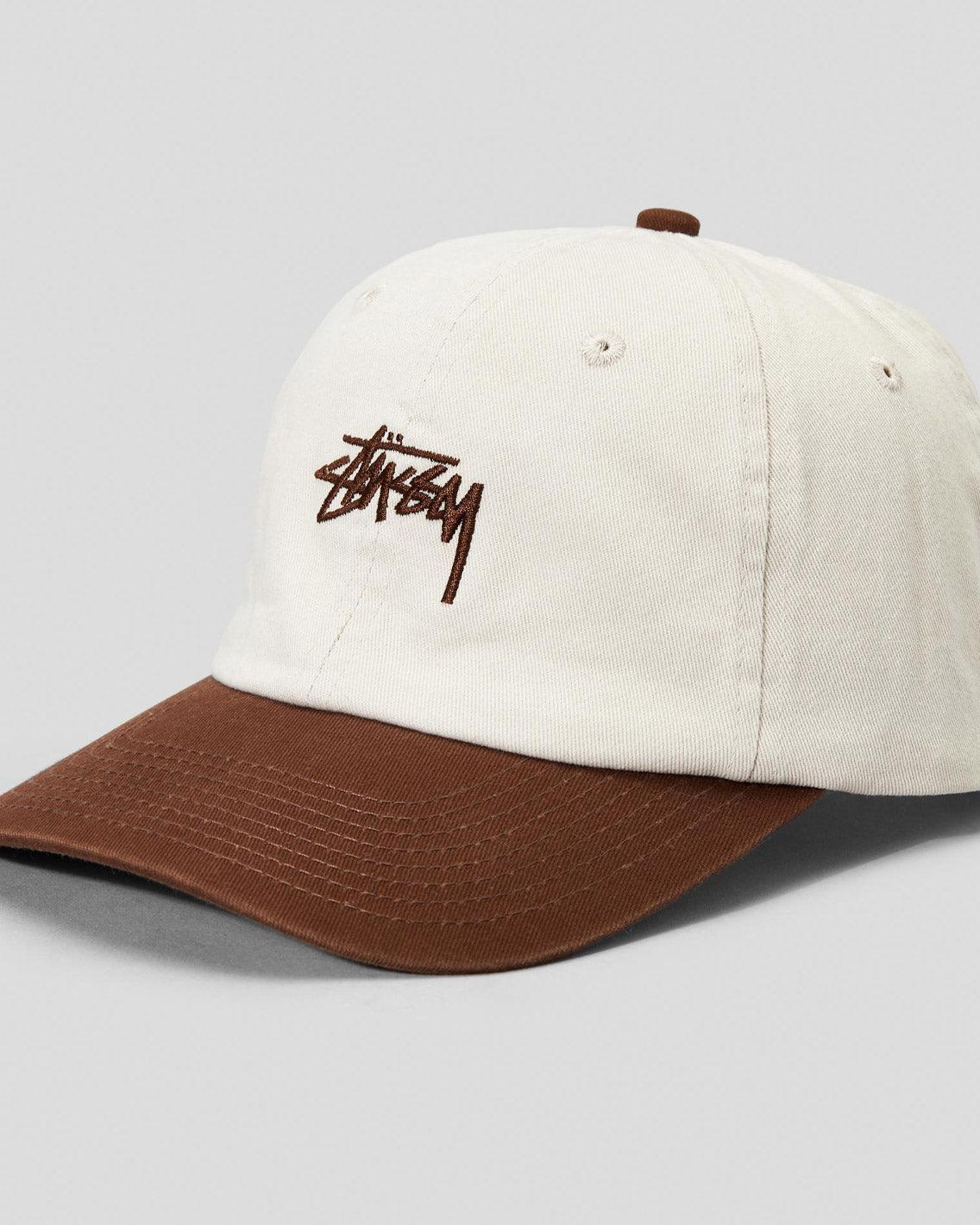Stussy - Stock Low Pro Hat - Mud / Winter White Hats Stussy   