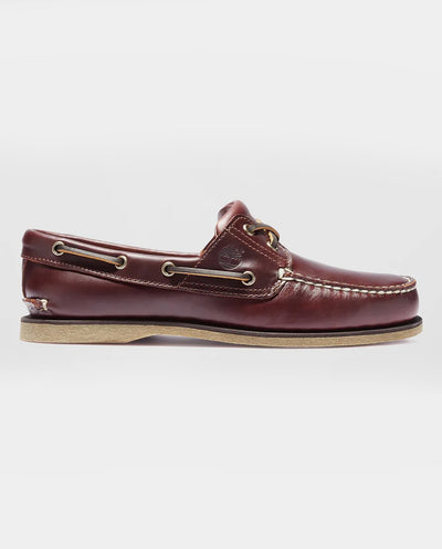 Timberland - Mens Classic 2-Eye Boat Shoe - Medium Brown Full Grain Shoes Timberland