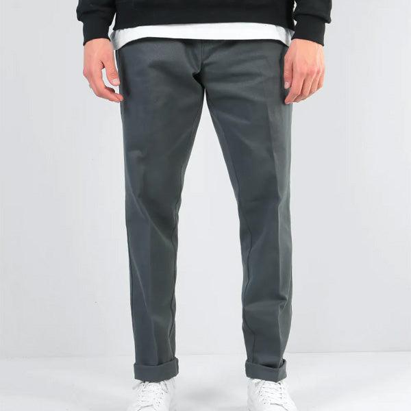 Buy the Dickies 872 Slim Work Pant in Charcoal Dickies Clothing