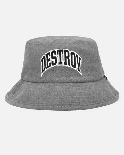 HUF - Destroy Rebuild Bucket Hat - Athletic Grey