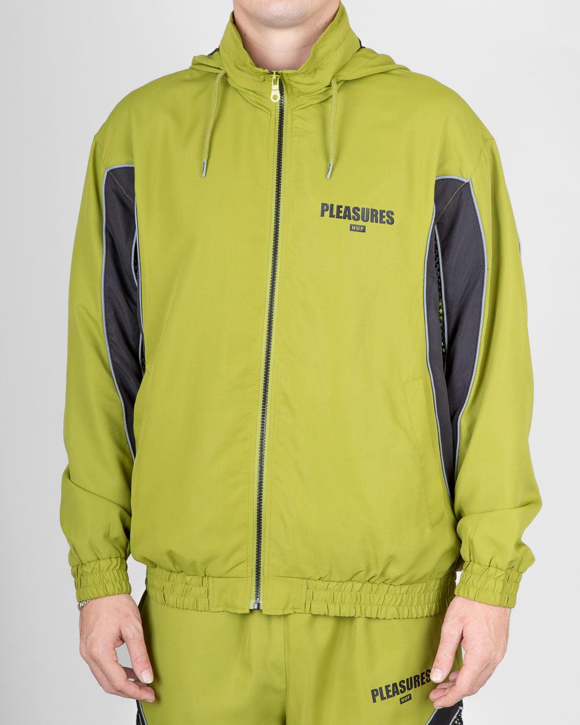 HUF x Pleasures - Darton Track Jacket - Green