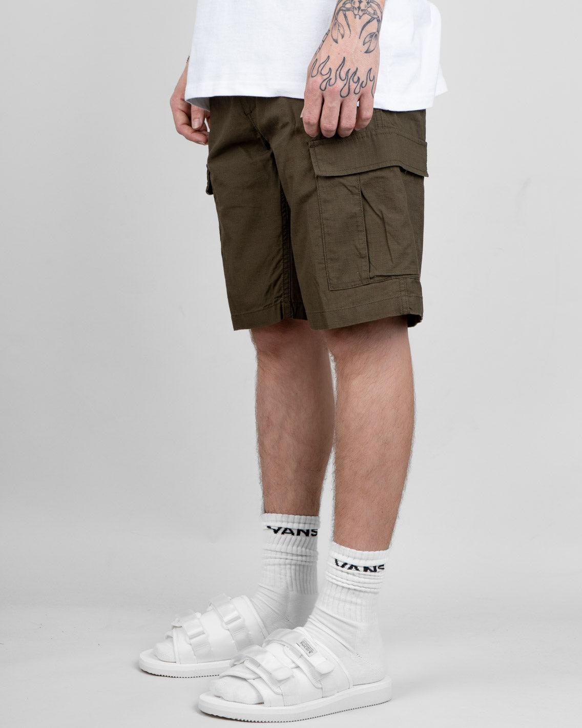 Carhartt WIP - Aviation Short - Cypress Rinsed Shorts Carhartt   
