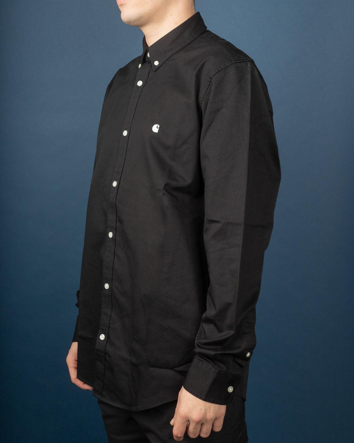 Carhartt - Madison L/S Shirt - Black / White Unclassified Carhartt   