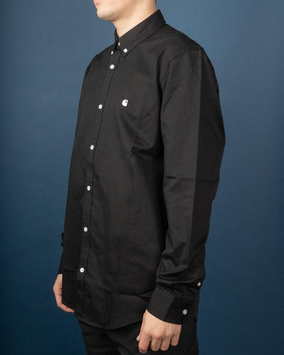 Carhartt - Madison L/S Shirt - Black / White Unclassified Carhartt   