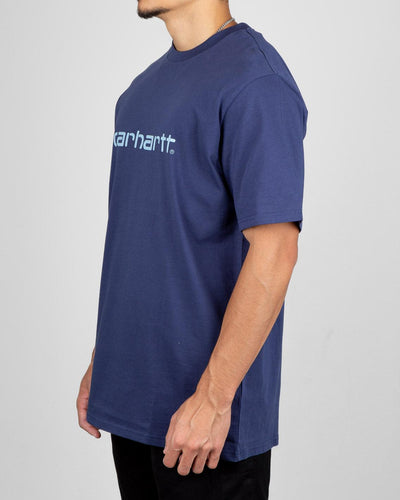 Carhartt - Script T-Shirt - Enzian / Misty Sky T-Shirts Carhartt   