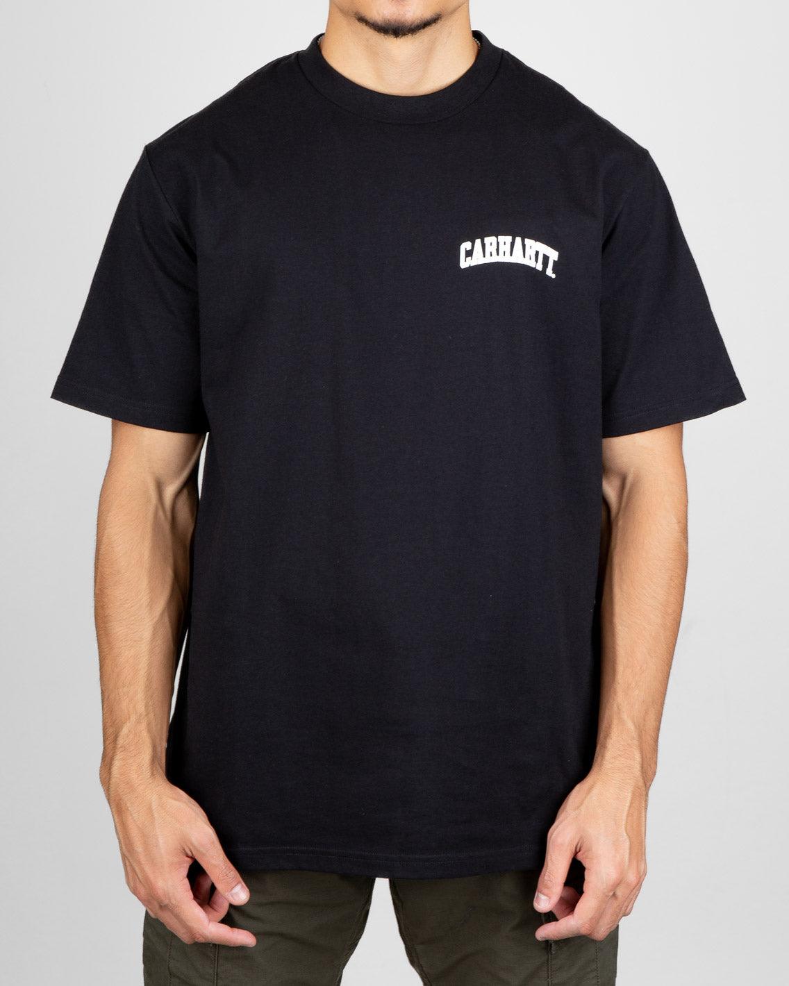 Carhartt - University Script T-Shirt - Black / White T-Shirts Carhartt   