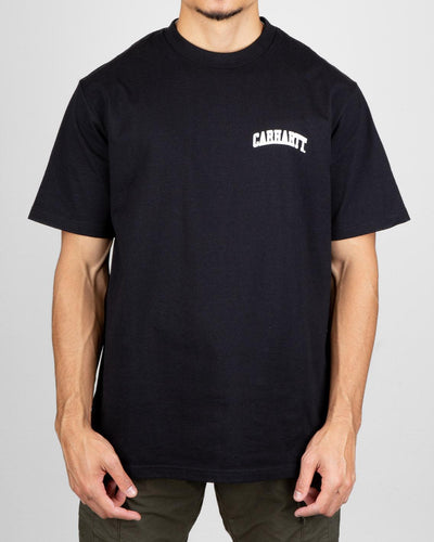 Carhartt - University Script T-Shirt - Black / White T-Shirts Carhartt   