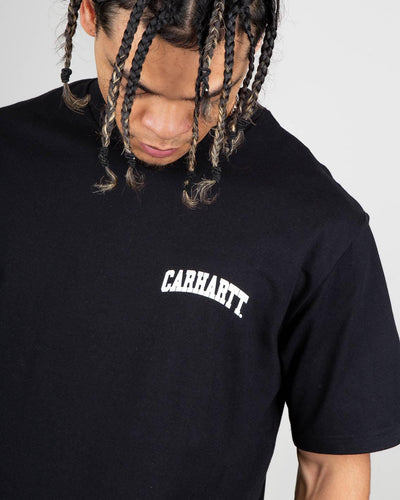 Carhartt - University Script T-Shirt - Black / White T-Shirts Carhartt   