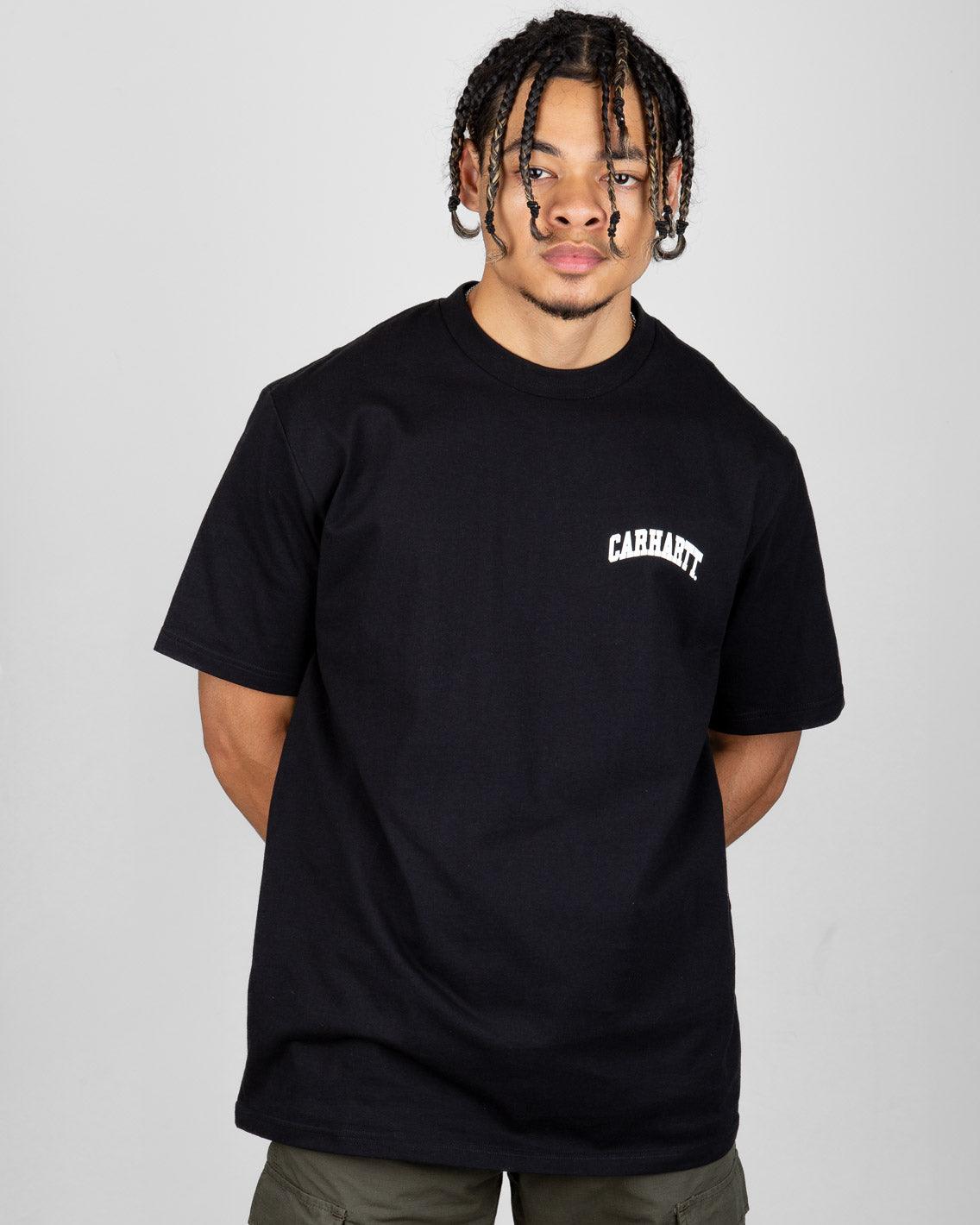 Carhartt - University Script T-Shirt - Black / White T-Shirts Carhartt   