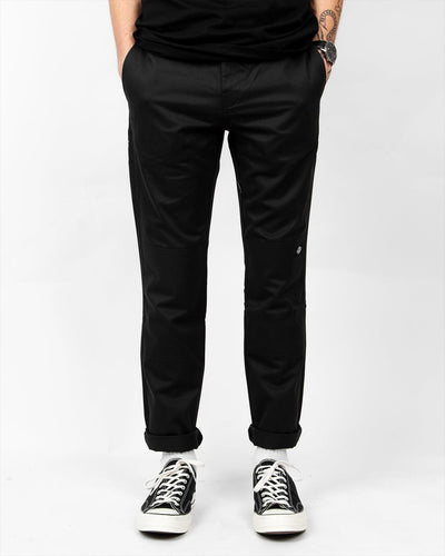 Dickies - 918 Double Knee Slim Fit Workpant - Black Pants Dickies   