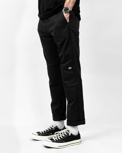 Dickies - 918 Double Knee Slim Fit Workpant - Black Pants Dickies   