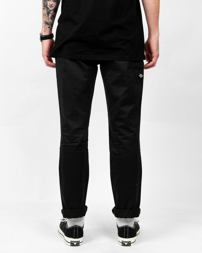 Dickies - 918 Double Knee Slim Fit Workpant - Black Pants Dickies   
