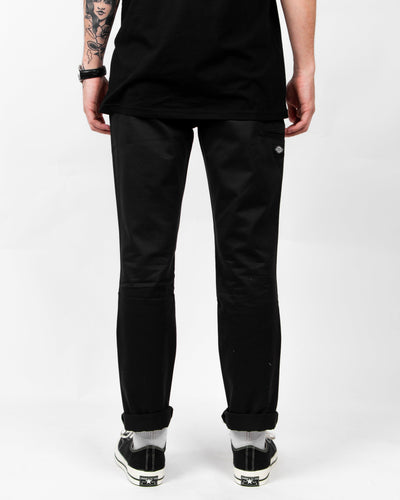 Dickies - 918 Double Knee Slim Fit Workpant - Black Pants Dickies   