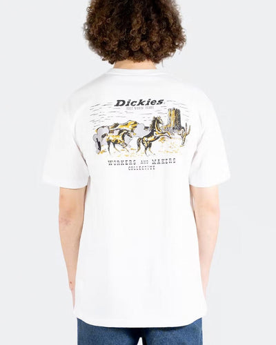Dickies - Horses Tee - White T-Shirts Dickies   