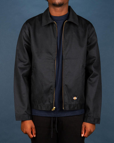 Dickies - Unlined Eisenhower Jacket - Black Jackets Dickies   