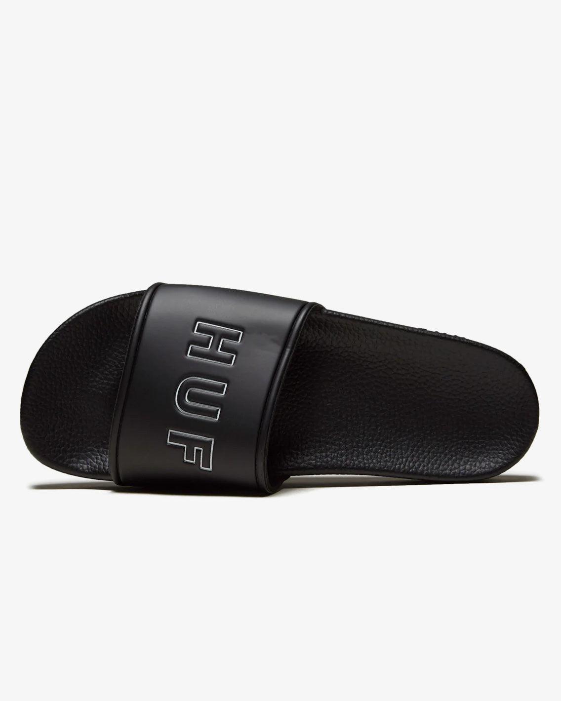 HUF - HUF OG Slides - Black Shoes HUF   