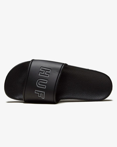 HUF - HUF OG Slides - Black Shoes HUF   