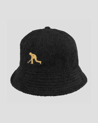 Pass~Port - Bowlo 6 Panel Bucket Hat - Black Bucket Hat Pass~Port   