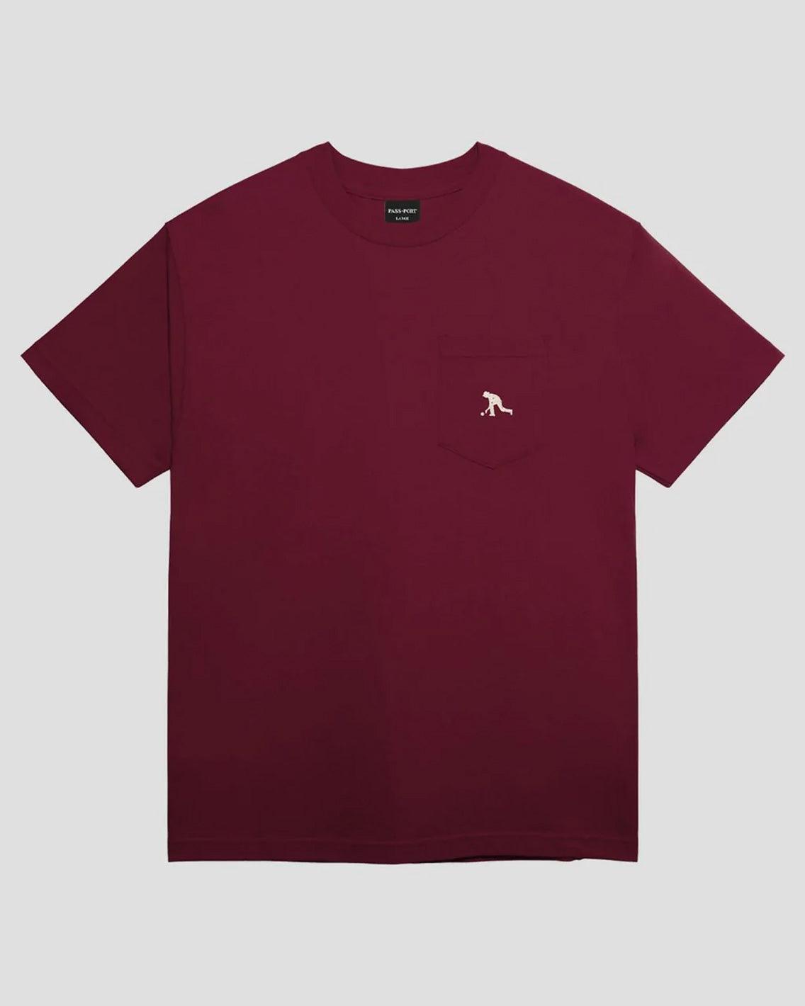 Passport - Bowlo Pocket Tee - Burgundy T-Shirts Passport   