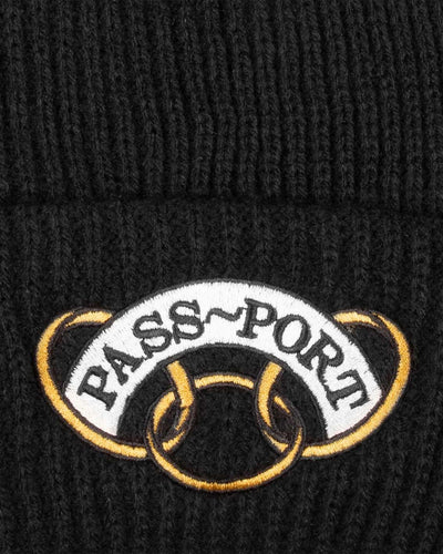Passport - Communal Rings Beanie - Black Beanie Passport   